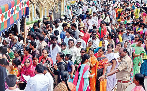 Voters make a beeline to cast their vote in Vijayawada;