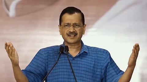 AAP National Convenor Arvind Kejriwal addresses a poll rally in Amritsar on Friday.