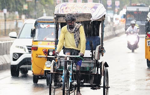 Sudden showers gave Madurai respite from the summer heat on Wednesday 