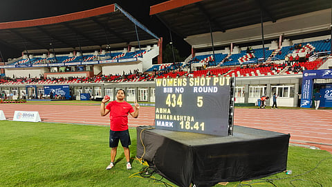 Abha Khatua sets new national record in women's shot put