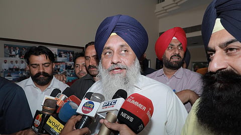 Shiromani Akali Dal (SAD) President Sukhbir Singh Badal.