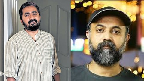Filmmaker Anand Ekarshi (R), Writer Unni R 