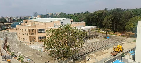 The community hall for the Karnataka State Reserve Police built by Bengaluru Metro Rail Corporation Limited.

