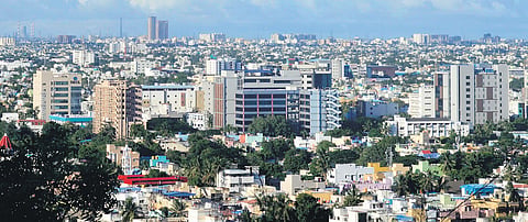 File picture of building projects in Chennai 