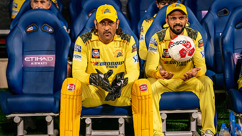 MS Dhoni and Ruturaj Gaikwad 