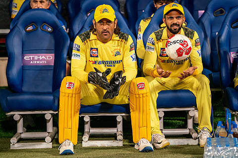 MS Dhoni and Ruturaj Gaikwad 