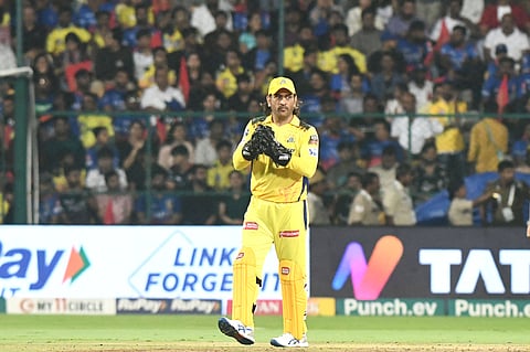 Former captain of the Indian national team and IPL team CSK, Mahendra Singh Dhoni. 