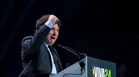 Argentina's president Javier Milei 