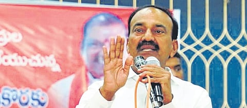 Former minister Eatala Rajender