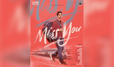 First look poster of Siddharth's 'Miss You'