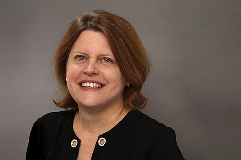 Sally Buzbee, then-senior vice president and executive editor of The Associated Press, poses for a photo, Dec. 13, 2018, in New York. 