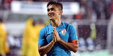 Indian striker Sunil Chhetri