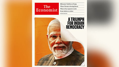 One of the two covers of The Economist's June edition.