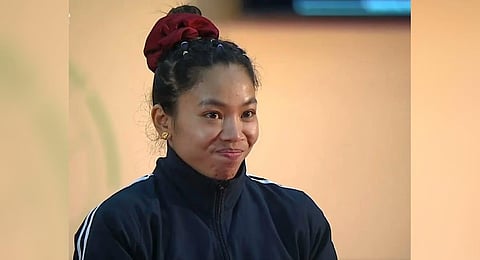 Indian weightlifter and 2020 Olympics silver medallist Saikhom Mirabai Chanu.