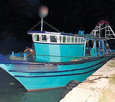 Mechanised boat seized by SL authorities on Tuesday
