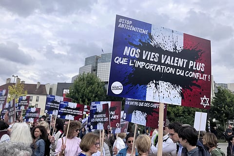 Hundreds of people gathered at Bastille square answering a call from various leftist parties, unions and NGO’s a day after the alleged rape of a 12-year-old Jewish girl in a suspected antisemitic attack. 

