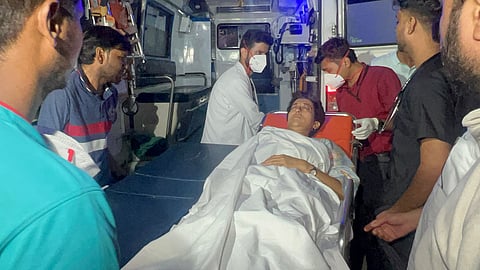  being moved to hospital. 