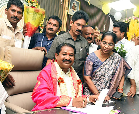 Social Welfare Minister Dola Veeranjaneya Swamy 