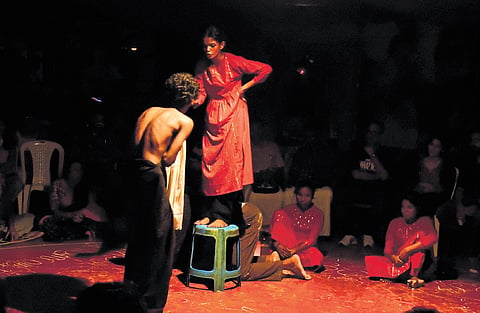 Representative Image: The Adivasi Dalit Students Theatre Movement performing in Kochi 