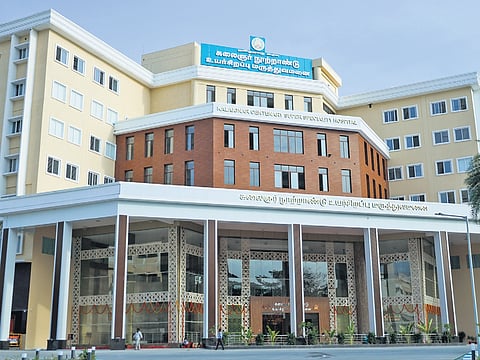 One of the two new paediatric multi-speciality blocks will be established at the Government Kalaignar Centenary Super Speciality Hospital, Chennai 