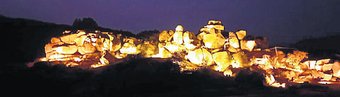 The Hampi By Night show is popular among tourists visiting the heritage site 