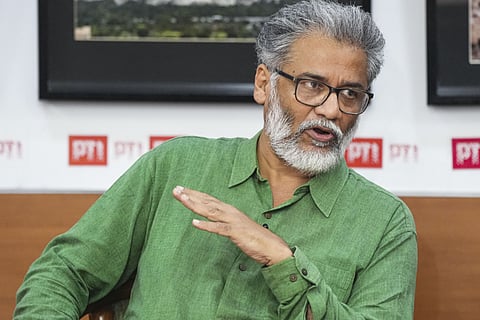 CPI (M-L) General Secretary Dipankar Bhattacharya during an interview with PTI, in New Delhi, Thursday, June 20, 2024. 