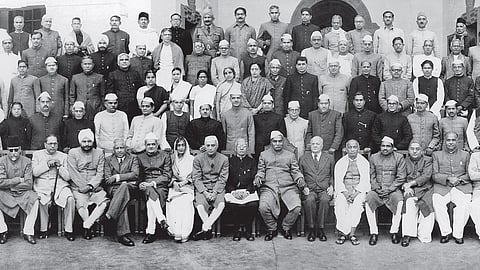 Agya Ram Datt photographed the 
1950 Constituent Assembly members
