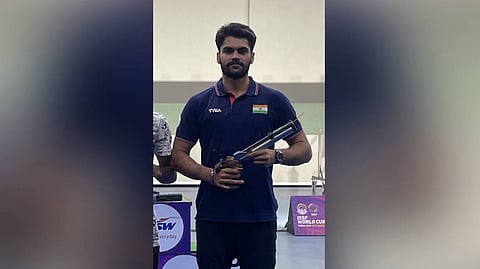Pistol shooter Arjun Singh Cheema