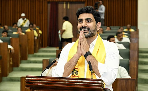Minister for Human Resource Development Nara Lokesh.