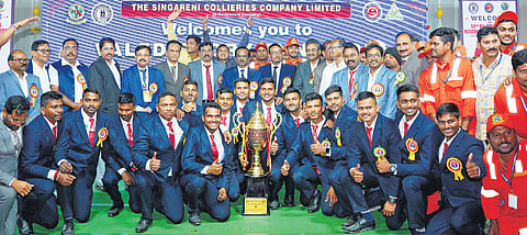 The rescue team of Singareni Collieries Company Limited (SCCL).