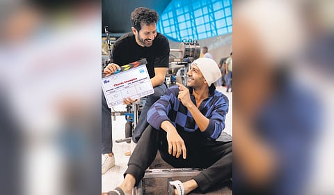 Kartik Aaryan with director Kabir Khan