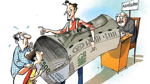 Many students are robbed in daylight by some of the government-aided and government arts and science colleges in Tamil Nadu. 