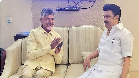 Tamil Nadu CM Stalin meets TDP chief Naidu 