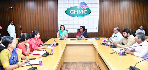 GHMC  Standing Committee meeting attended by Hyderabad Mayor Gadwal Vijayalaxmi and GHMC Commissioner Amrapali Kata
