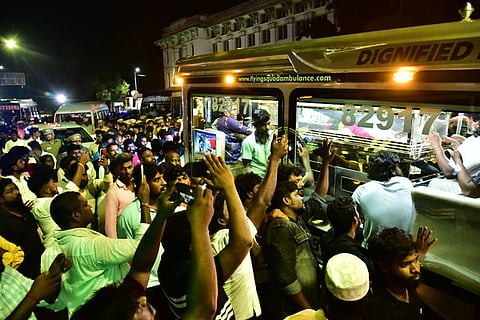 The mortal remains of Bahujan samaj party TN president Armstrong 