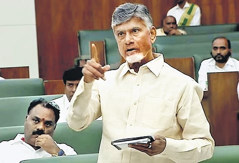 Andhra CM N Chandrababu Naidu