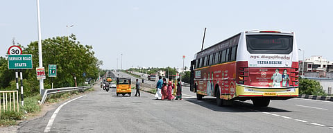A TNSTC ultra deluxe  bus image used for representation