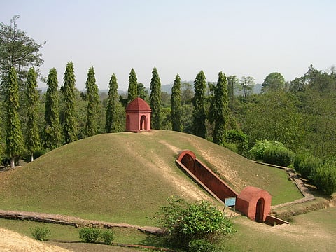Charaideo Maidams are often referred to as the ‘Pyramids of Assam.’