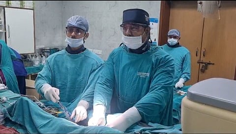 Both the renal and coronary arteries were simultaneously treated, averting the possibility of kidney and heart failure.