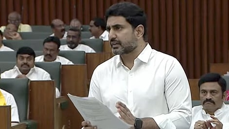 Minister for IT and HRD Nara Lokesh