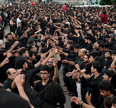Representational image of a Muharram procession.  