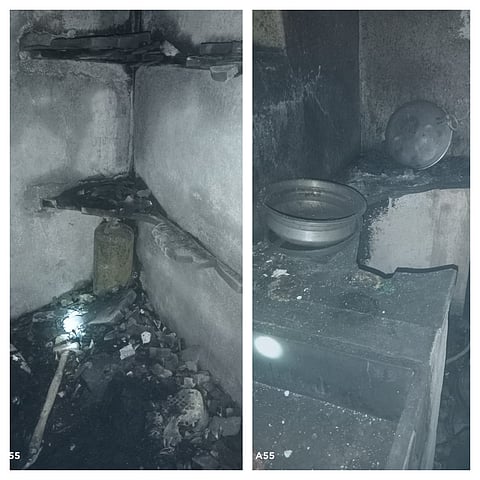 The burnt house