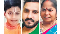 (From left) S Nishanth, S Suthankumar and S Kamaleswari