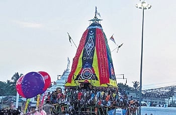 Chariot ‘Brahma Taladhwaja’ of Baladevjew temple in Kendrapara 