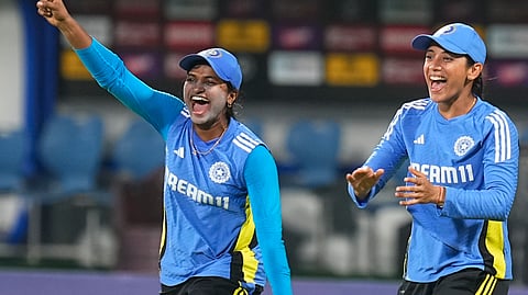 D Hemalatha during a training session at Chepauk on the eve of the first T20I between India and South Africa