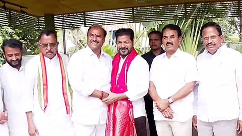 BRS' MLA from Gadwal, Bandla Krishna Mohan Reddy, joined the ruling Congress. 