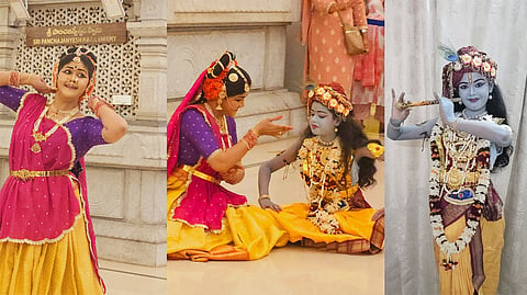 Soundarya Kaushik and baby Aadhya Maheshwari played the role of Yashoda and Krishna. 