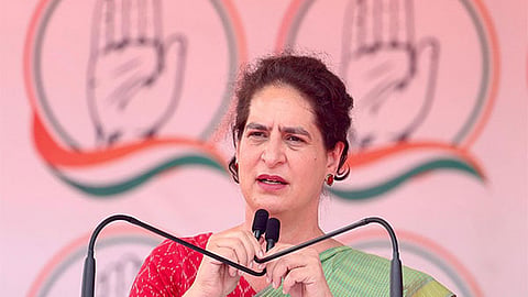 Congress leader Priyanka Gandhi 
