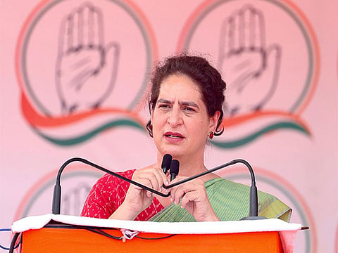 Congress leader Priyanka Gandhi 