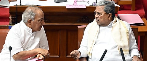 CM Siddaramaiah holds consultations in the Council on Monday.